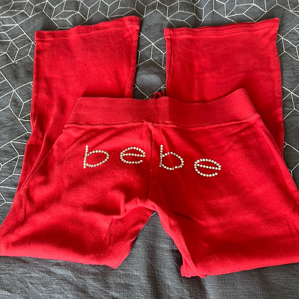 Bebe vintage Women's Red Jogger’s M